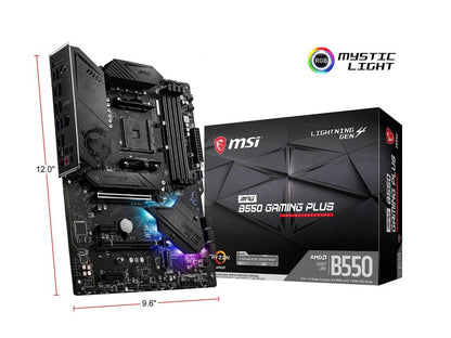 MPG B550 GAMING plus AM4 AMD B550 SATA 6Gb/S USB 3.0 ATX AMD Motherboard