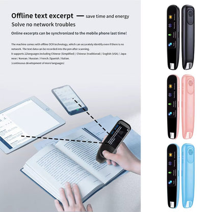 Translator 112 Languages Offline WIFI Scanning Translation Pen Scan Marker Instant Smart Voice Translator High Quality and Cheap